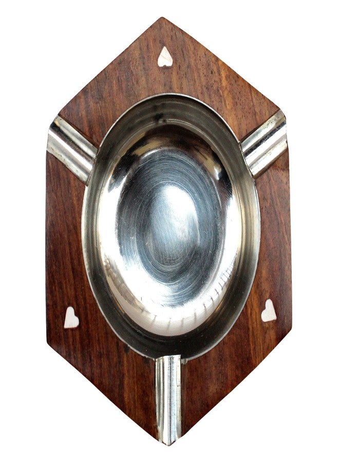 ITOS365 Handmade Wooden Hexagon Ashtray for Home, Office, Car - Image 3